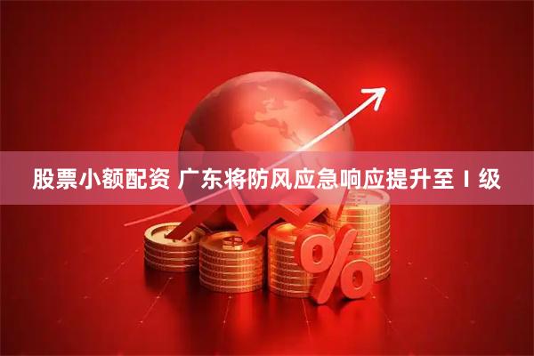 股票小额配资 广东将防风应急响应提升至Ⅰ级